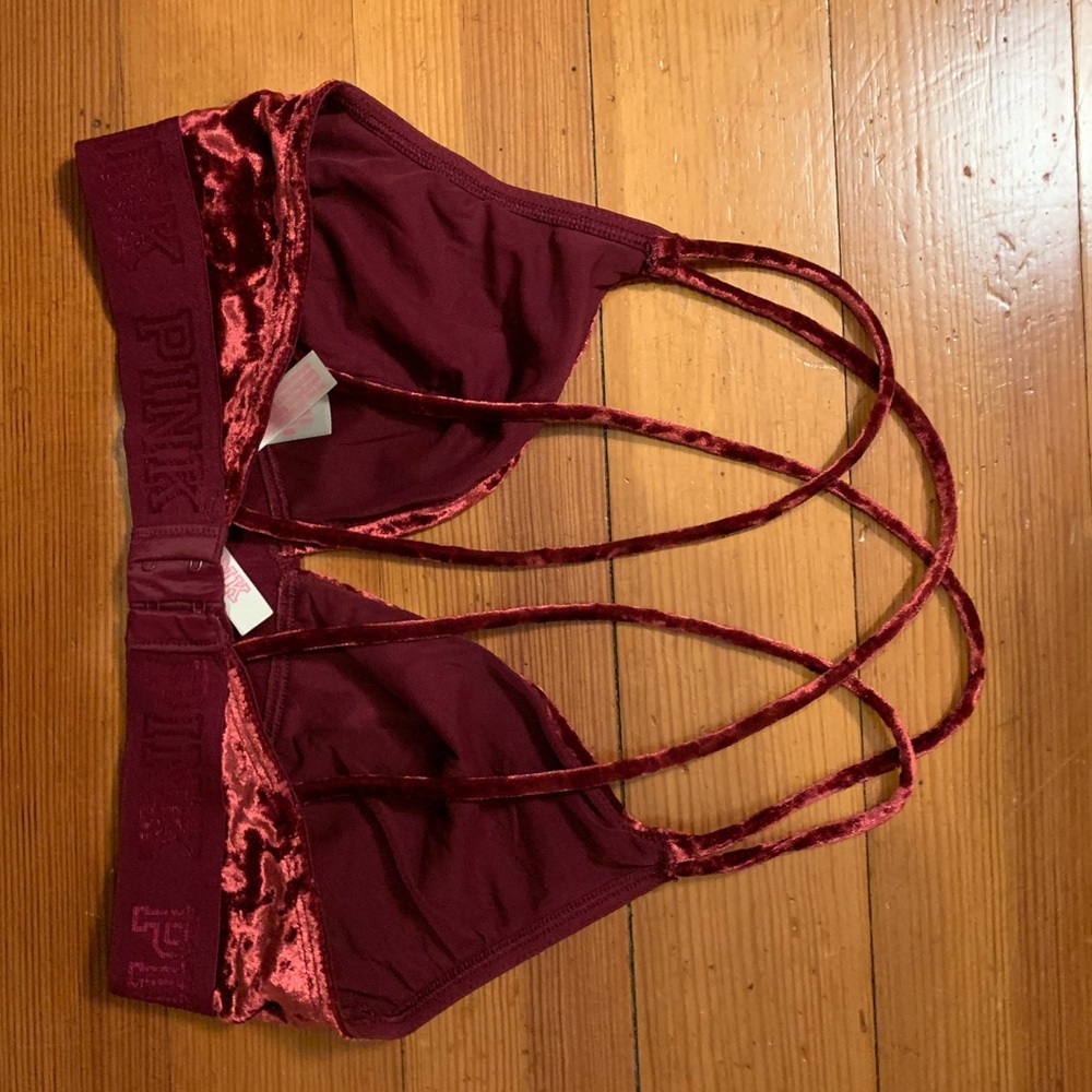 red velvet bralette - Picture 2 of 2
